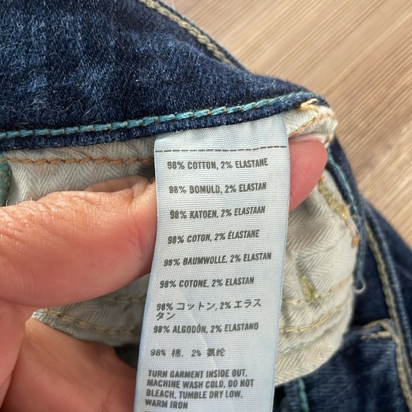 Hollister SoCal Stretch Jeans Womens 28 (Juniors Size 7) Straight Leg Med Wash - Picture 4 of 12